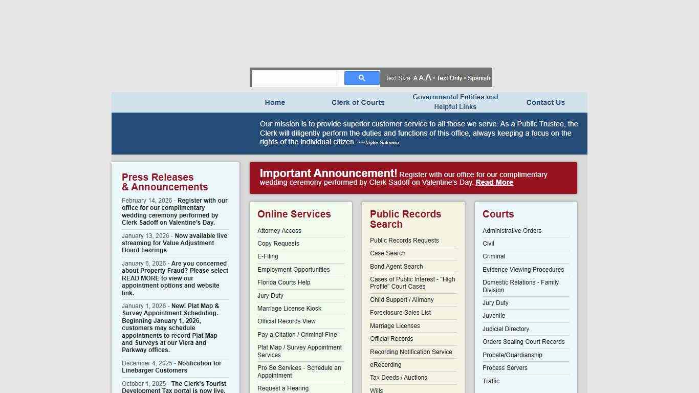 Brevard County, Florida - Clerk of the Court